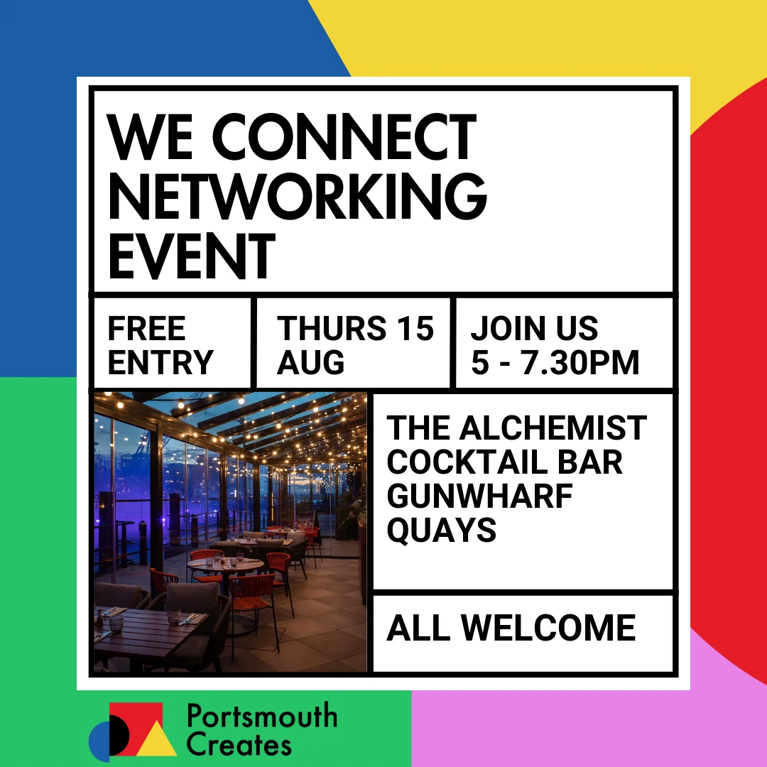 a colour invite including event details and all welcome.